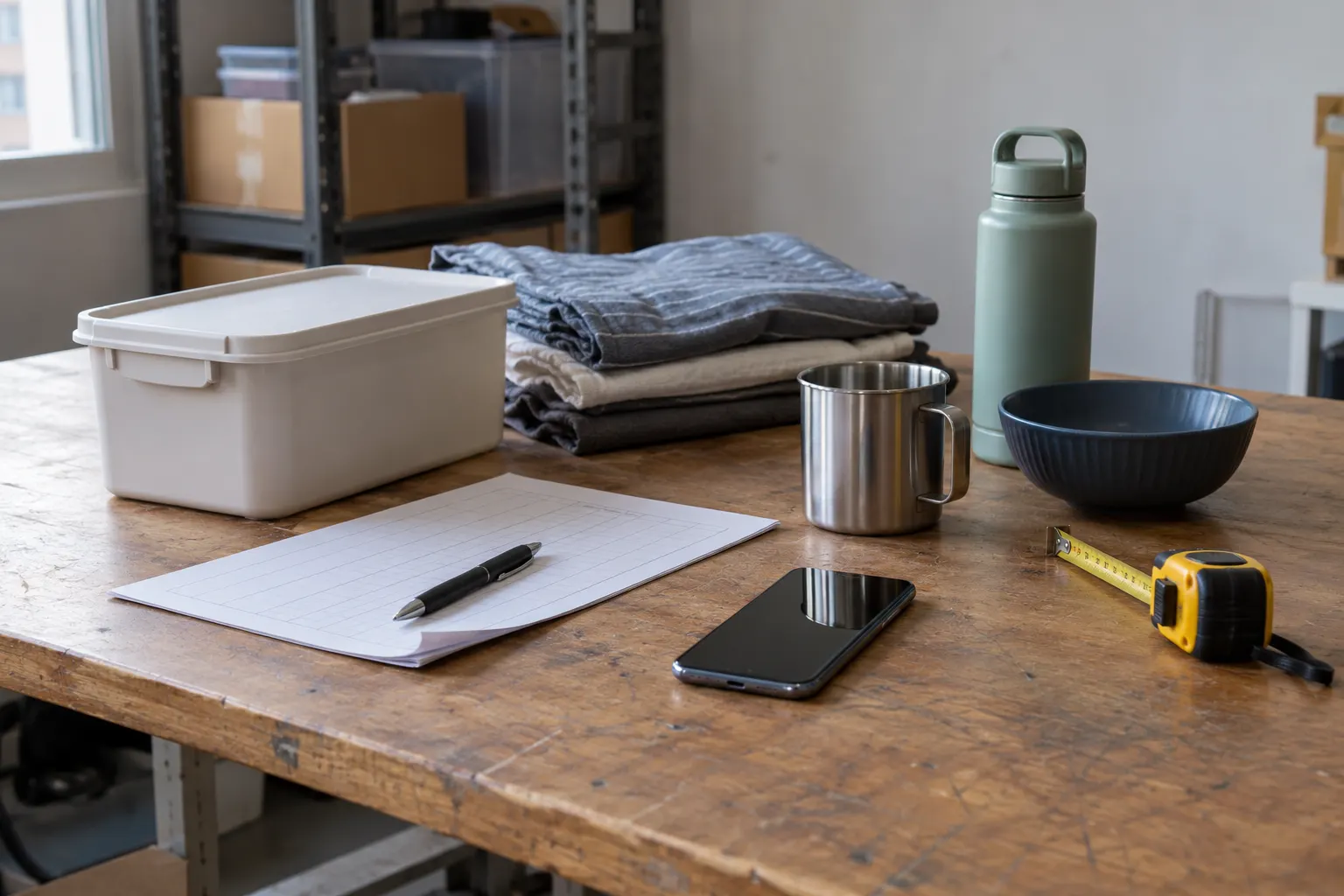 An inspection workbench for checking products